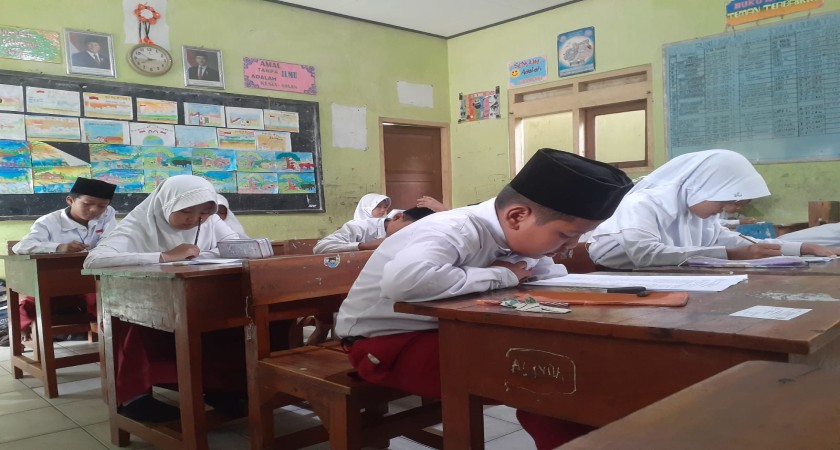 PELAKSANAAN UJIAN ASAS 1 DI MI MANSYAUL HUDA
